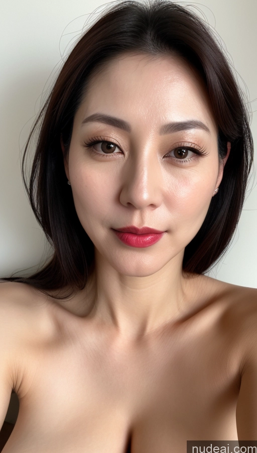 related ai porn images free for One Lipstick Close-up View Black Hair Woman Beautiful Fairer Skin Korean Perfect Boobs 40s