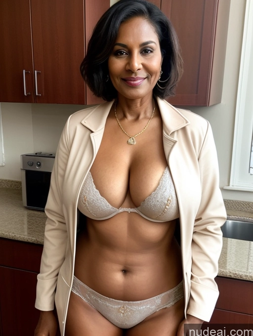 related ai porn images free for Milf Perfect Boobs Beautiful Perfect Body Dark Skin 70s Indian Kitchen Bra Jacket Professor Secretary Stylish Suit Cleavage Partially Nude Detailed Bobcut Busty
