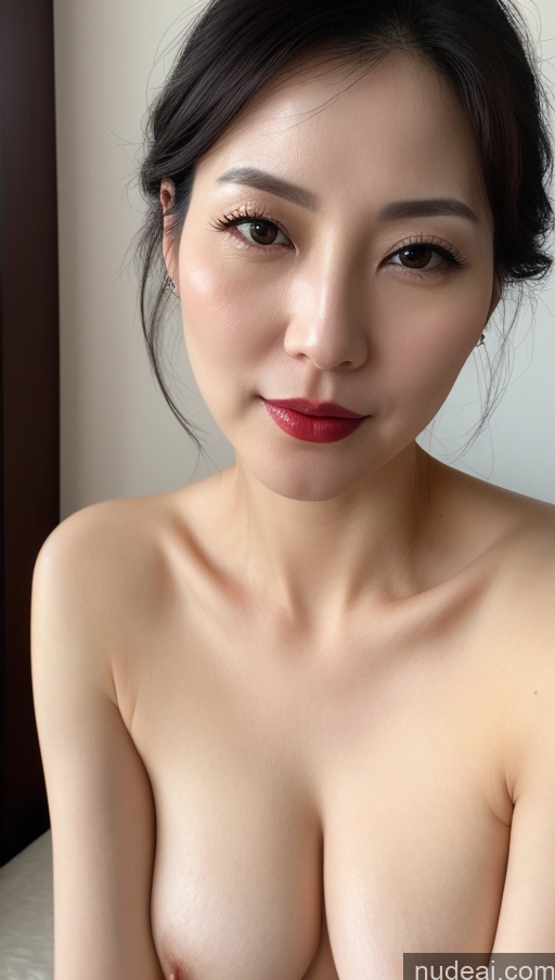 related ai porn images free for One Lipstick Close-up View Black Hair Woman Beautiful Fairer Skin Korean Perfect Boobs 40s