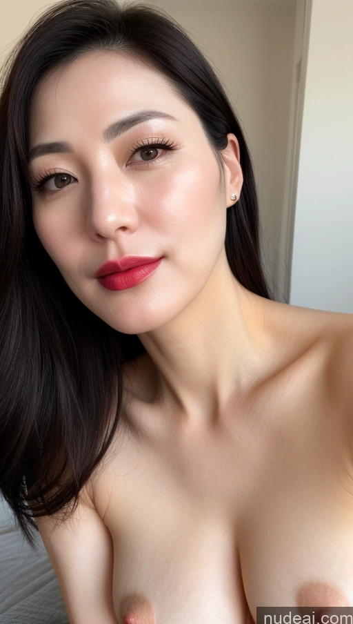 related ai porn images free for One Lipstick Close-up View Black Hair Woman Beautiful Fairer Skin Korean Perfect Boobs 40s