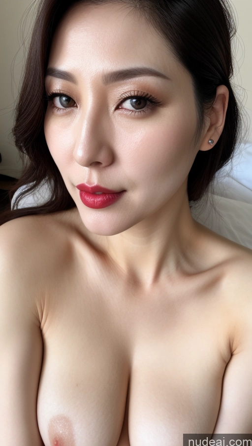 related ai porn images free for One Lipstick Close-up View Black Hair Woman Beautiful Fairer Skin Korean Perfect Boobs 40s