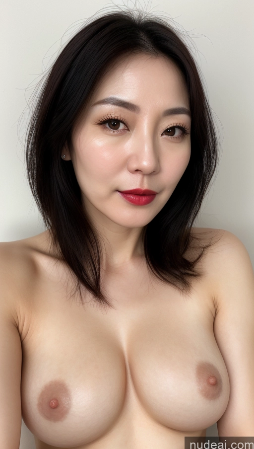 related ai porn images free for One Lipstick Close-up View Black Hair Woman Beautiful Fairer Skin Korean Perfect Boobs 40s