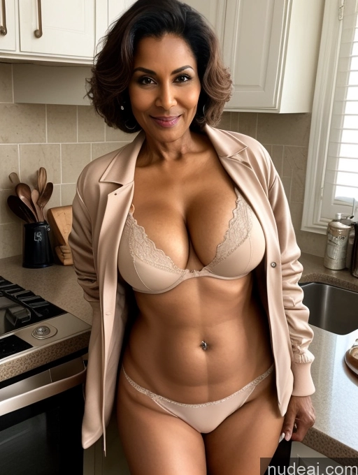 related ai porn images free for Milf Perfect Boobs Beautiful Perfect Body Dark Skin 70s Indian Kitchen Bra Jacket Professor Secretary Stylish Suit Cleavage Partially Nude Detailed Bobcut Busty
