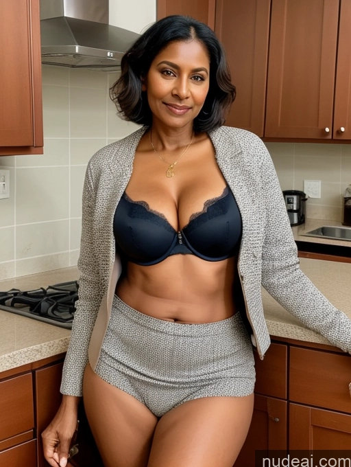 related ai porn images free for Milf Perfect Boobs Beautiful Perfect Body Dark Skin 70s Indian Kitchen Bra Jacket Professor Secretary Stylish Suit Cleavage Partially Nude Detailed Bobcut Busty