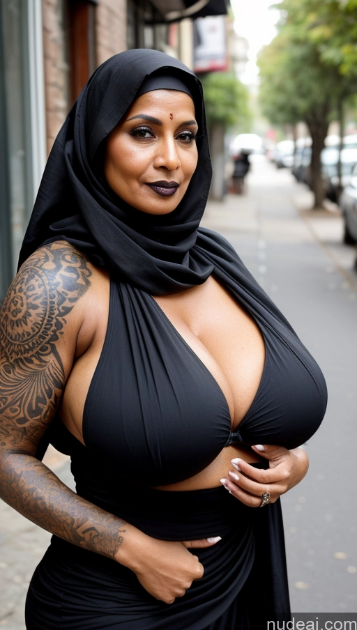 related ai porn images free for Milf Huge Boobs Beautiful Tattoos Muscular Big Ass Thick Big Hips Tall Dark Skin Seductive Messy Street Close-up View Goth Niqab Sari Cleavage Detailed Sexy Face Ginger 60s Busty Eating Indian