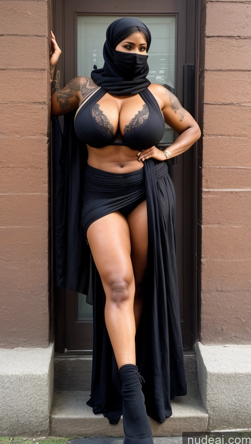 related ai porn images free for Milf Huge Boobs Beautiful Tattoos Muscular Big Ass Thick Big Hips Tall Dark Skin Seductive Messy Niqab Sari Cleavage Detailed Sexy Face 60s Busty Indian Film Photo Front View Street T-pose Ginger