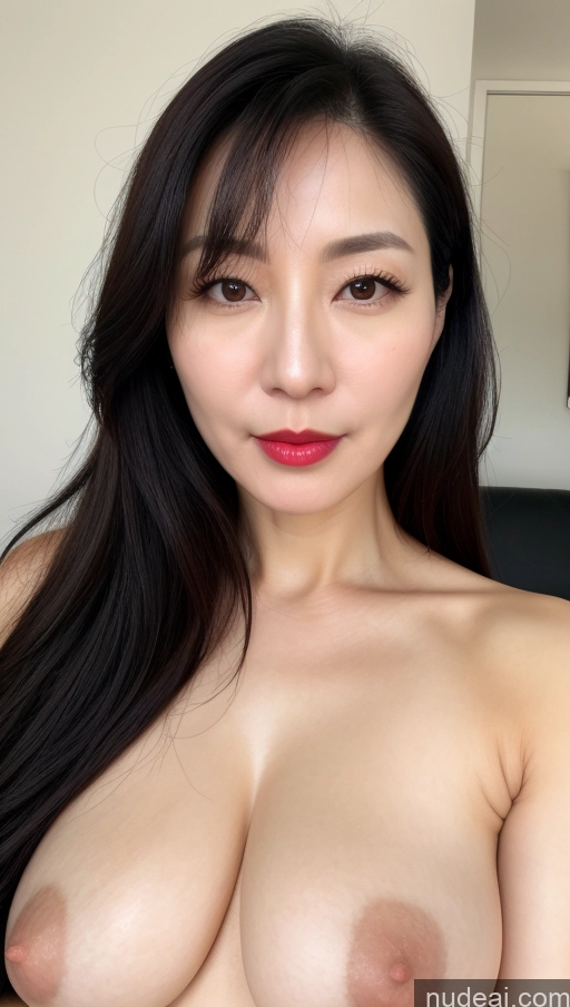 related ai porn images free for Woman One Perfect Boobs Beautiful Lipstick Fairer Skin 40s Black Hair Korean Close-up View