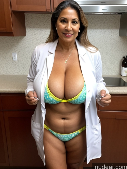related ai porn images free for Milf One Busty Huge Boobs Thick Tanned Skin 70s Brazilian Front View Thong Lab Coat Microkini Professor Vampire