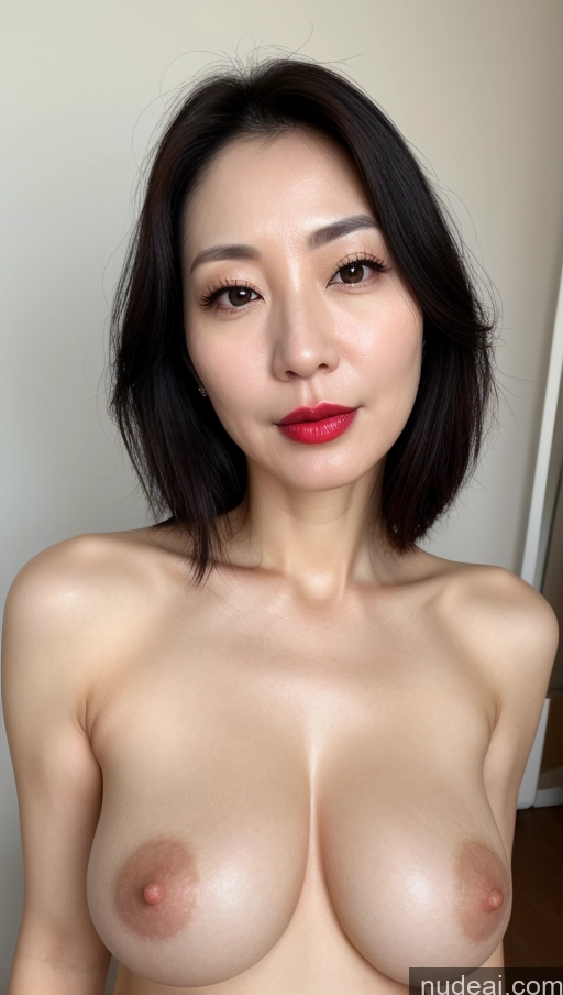 related ai porn images free for Woman One Perfect Boobs Beautiful Lipstick Fairer Skin 40s Black Hair Korean Close-up View