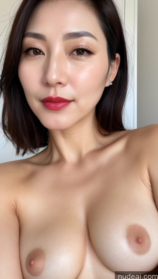 related ai porn images free for Woman One Perfect Boobs Beautiful Lipstick Fairer Skin 40s Black Hair Korean Close-up View