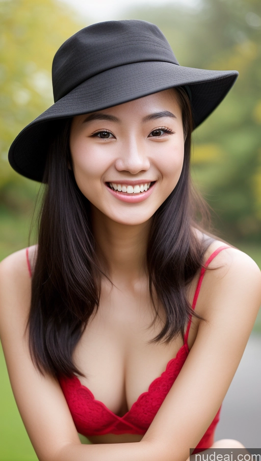 related ai porn images free for Woman One Skinny 18 Black Hair Chinese Happy Hat