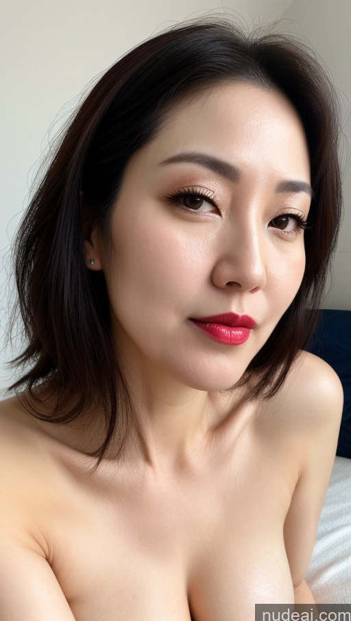 related ai porn images free for Woman One Perfect Boobs Beautiful Lipstick Fairer Skin 40s Black Hair Korean Close-up View