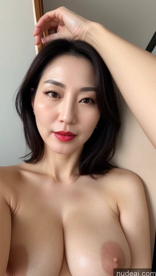 related ai porn images free for Woman One Perfect Boobs Beautiful Lipstick Fairer Skin 40s Black Hair Korean Close-up View