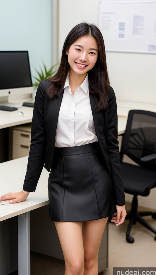 related ai porn images free for Woman One Skinny 18 Black Hair Chinese Happy Jacket Micro Skirt Office Detailed