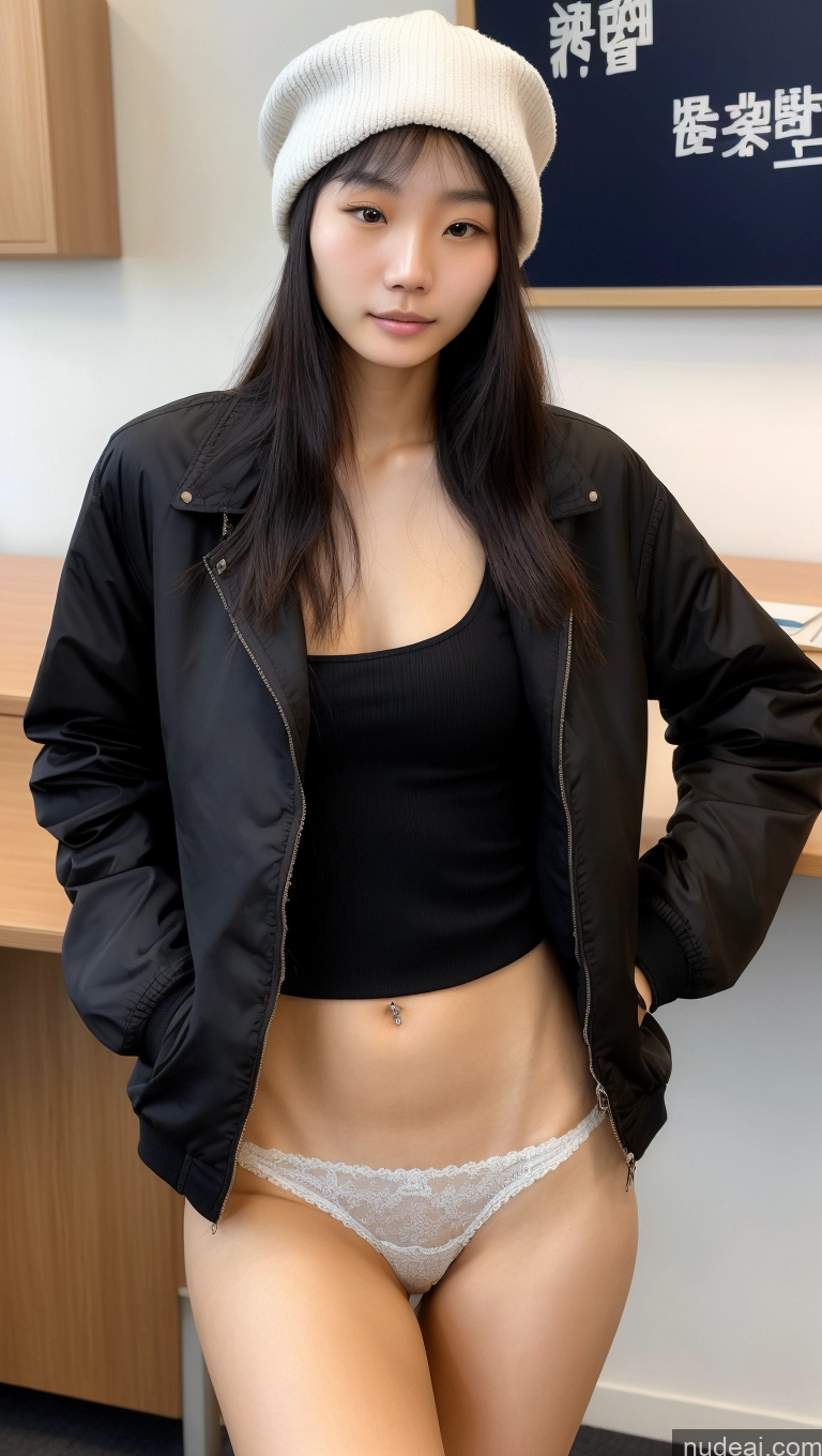 related ai porn images free for Woman One Skinny 18 Black Hair Chinese Jacket Office Partially Nude Hat Traditional