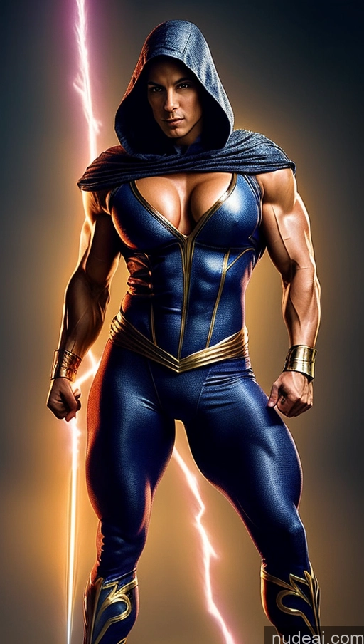 related ai porn images free for Several Fantasy Armor Muscular Abs Busty Bodybuilder Mary Thunderbolt Powering Up