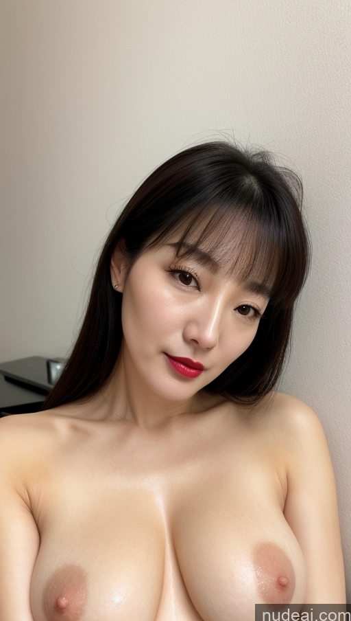 related ai porn images free for Woman One Perfect Boobs Beautiful Lipstick Fairer Skin 40s Black Hair Korean Close-up View