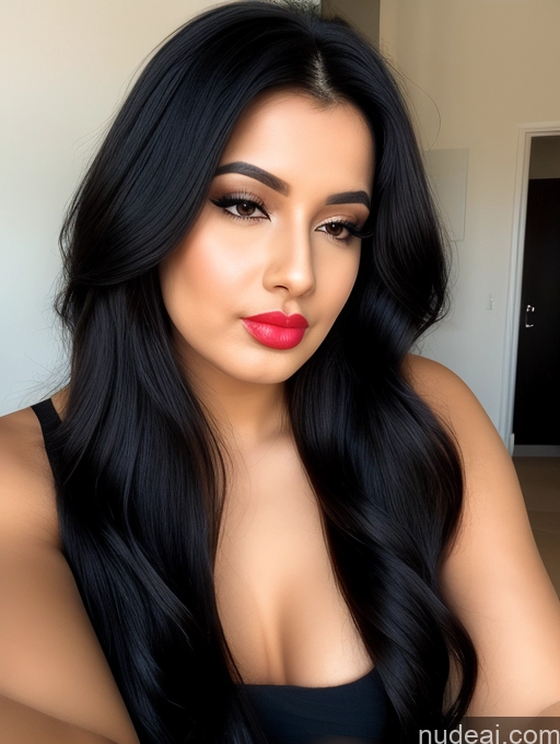 related ai porn images free for Woman Small Tits 20s Long Hair Black Hair Indian Pouting Lips Front View Lipstick Beautiful Front Facing Full Body JK Tight Bikini Top [Underboob + Skindentation]