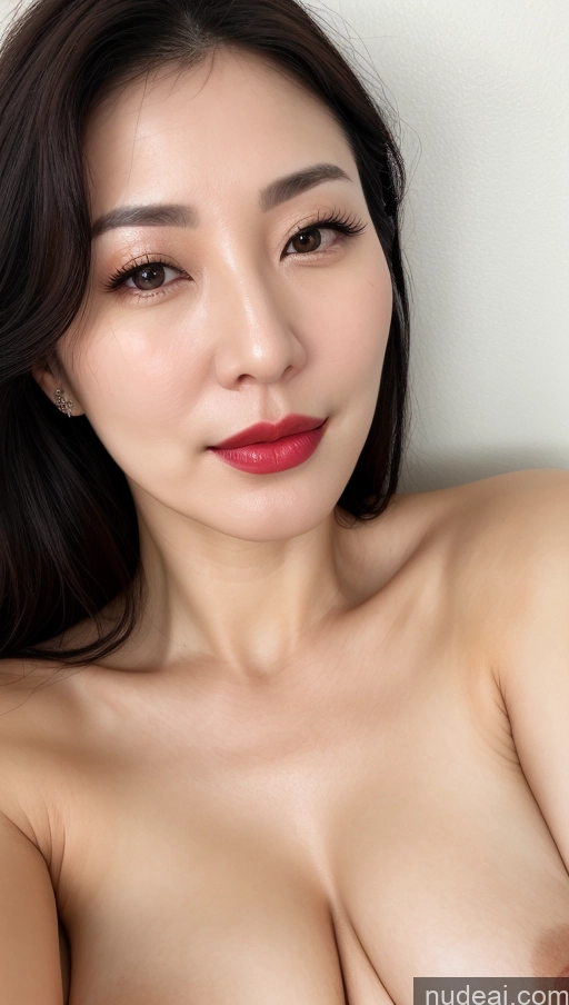 related ai porn images free for Woman One Beautiful Lipstick Fairer Skin Black Hair Korean Close-up View 40s Perfect Boobs
