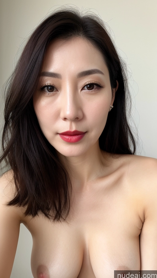 related ai porn images free for Woman One Beautiful Lipstick Fairer Skin Black Hair Korean Close-up View 40s Perfect Boobs