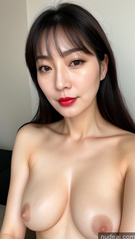 related ai porn images free for Woman One Beautiful Lipstick Fairer Skin Black Hair Korean Close-up View 40s Perfect Boobs