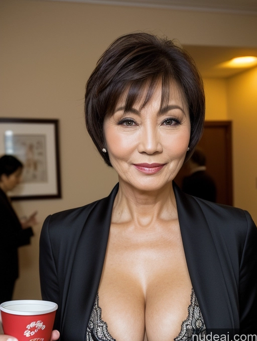 related ai porn images free for Milf Two Perfect Boobs Beautiful Perfect Body Busty 70s Sexy Face Seductive Short Hair Chinese Party Bra Jacket Professor Secretary Stylish Suit Cleavage Detailed