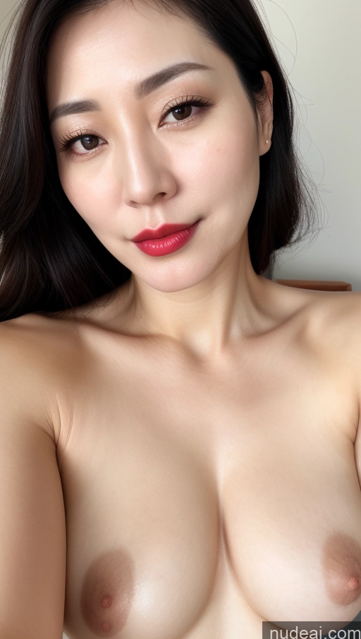 related ai porn images free for Woman One Beautiful Lipstick Fairer Skin Black Hair Korean Close-up View 40s Perfect Boobs