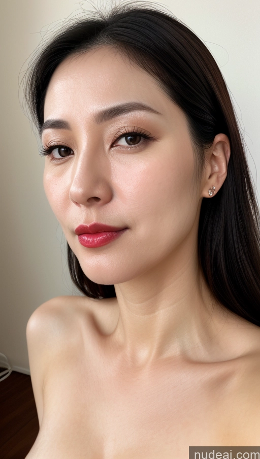 related ai porn images free for Woman One Beautiful Lipstick Fairer Skin Black Hair Korean Close-up View 40s Perfect Boobs