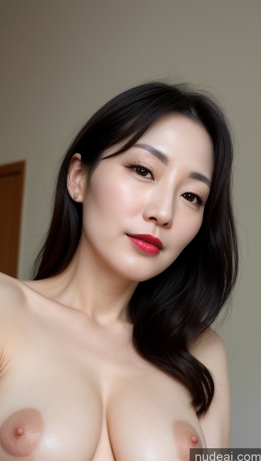 related ai porn images free for Woman One Beautiful Lipstick Fairer Skin Black Hair Korean Close-up View 40s Perfect Boobs
