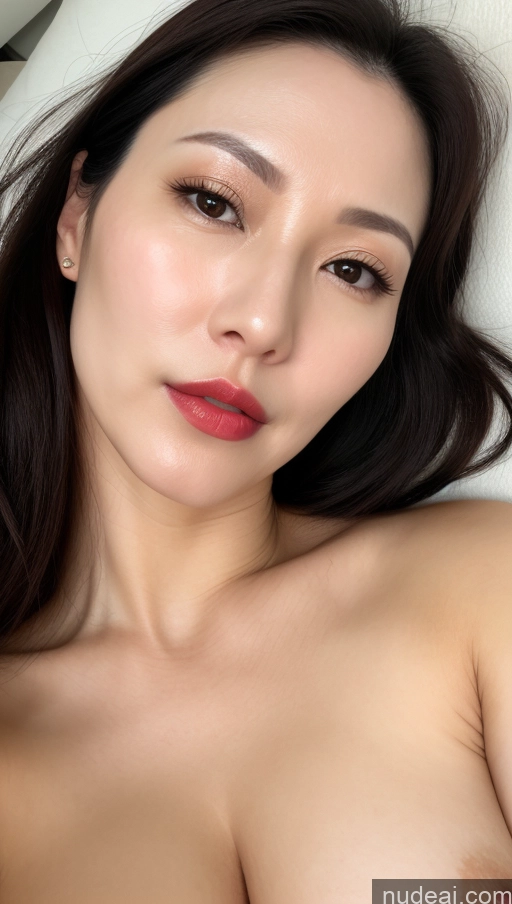 related ai porn images free for Woman One Beautiful Lipstick Fairer Skin Black Hair Korean Close-up View 40s Perfect Boobs