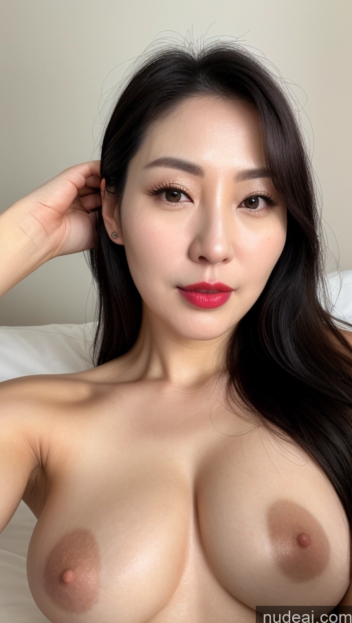 related ai porn images free for Woman One Beautiful Lipstick Fairer Skin Black Hair Korean Close-up View Perfect Boobs Thick Slicked 40s