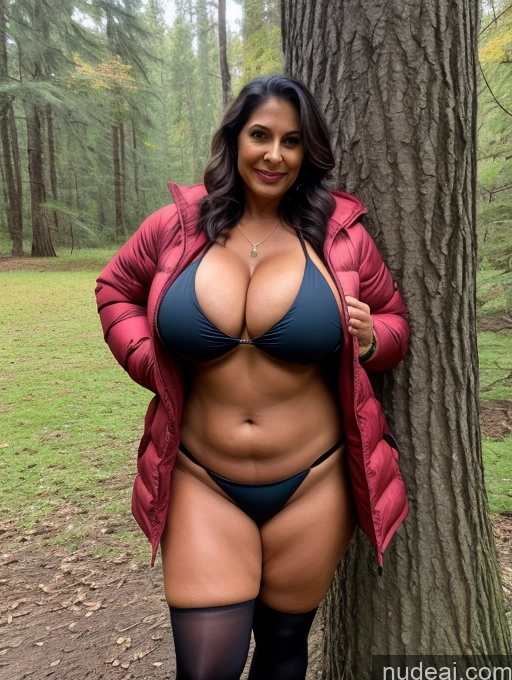 related ai porn images free for Milf One Busty Huge Boobs Thick Tanned Skin 60s Indian Front View Microkini Thong Lumberjack Vampire Parka