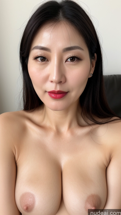 related ai porn images free for Woman One Perfect Boobs Beautiful Lipstick Fairer Skin 40s Black Hair Korean Close-up View