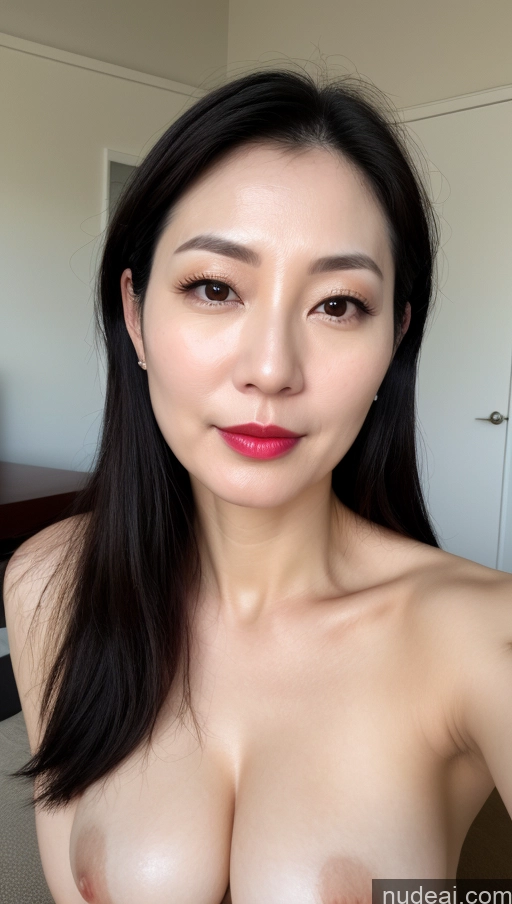 related ai porn images free for Woman One Perfect Boobs Beautiful Lipstick Fairer Skin 40s Black Hair Korean Close-up View