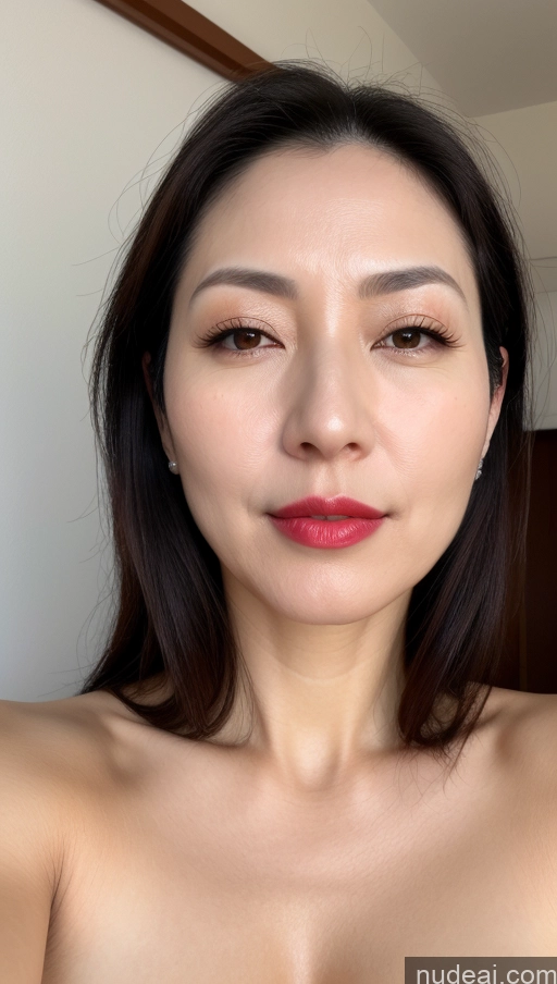 related ai porn images free for Woman One Perfect Boobs Beautiful Lipstick Fairer Skin 40s Black Hair Korean Close-up View