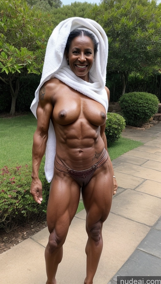 related ai porn images free for Milf Muscular Abs Dark Skin Ethiopian Nude Roman Oiled Body Tattoos Pubic Hair Traditional Towel Laughing 70s Working Out