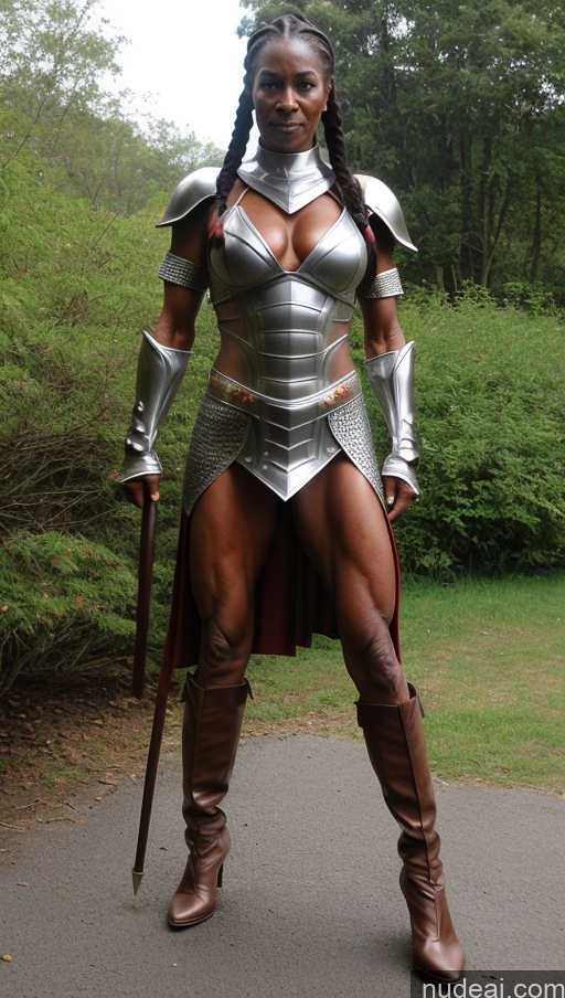 related ai porn images free for Milf Muscular Abs Dark Skin Nude Pubic Hair Ethiopian 70s Perfect Body Dark Lighting Braided Serious Fantasy Armor Sci-fi Armor