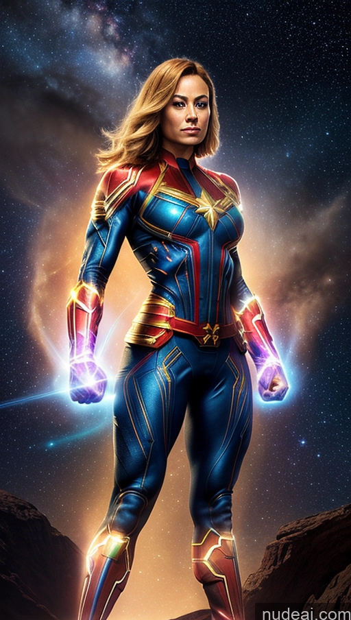 related ai porn images free for Bodybuilder Muscular Abs Busty Several Stargazing Captain Marvel Powering Up