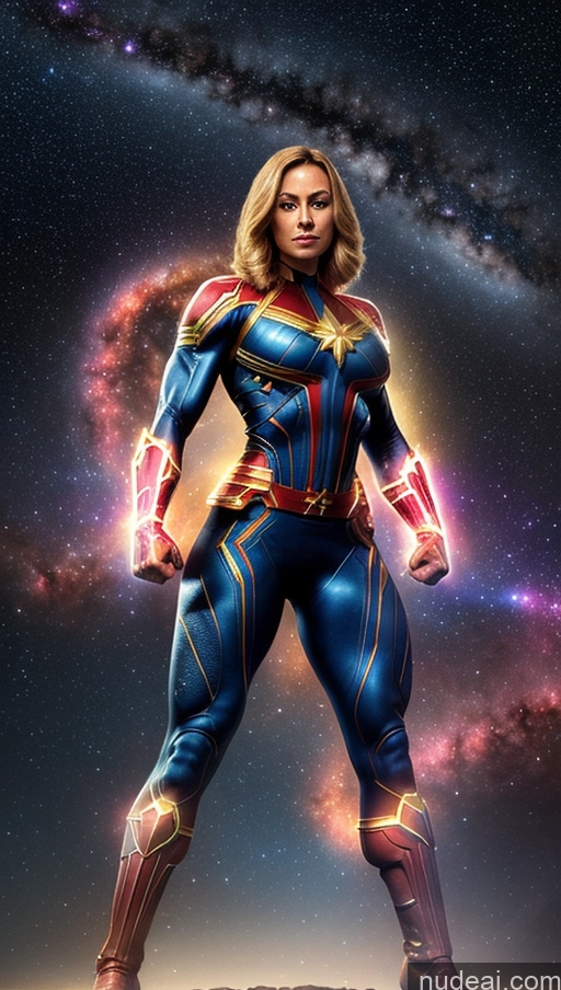 related ai porn images free for Bodybuilder Muscular Abs Busty Several Stargazing Captain Marvel Powering Up