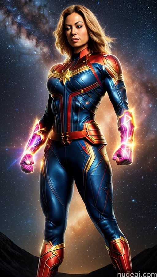 related ai porn images free for Bodybuilder Muscular Abs Busty Several Stargazing Captain Marvel Powering Up Dynamic View