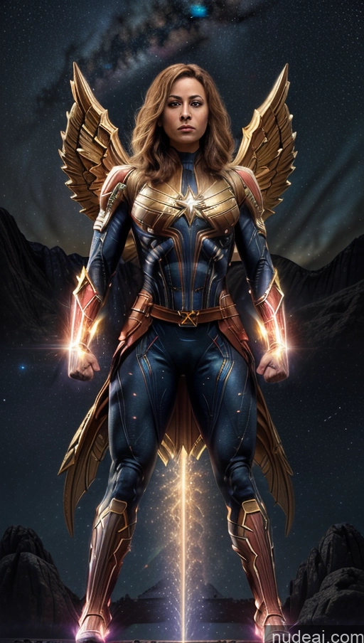 related ai porn images free for Bodybuilder Muscular Abs Busty Several Stargazing Captain Marvel Powering Up Has Wings
