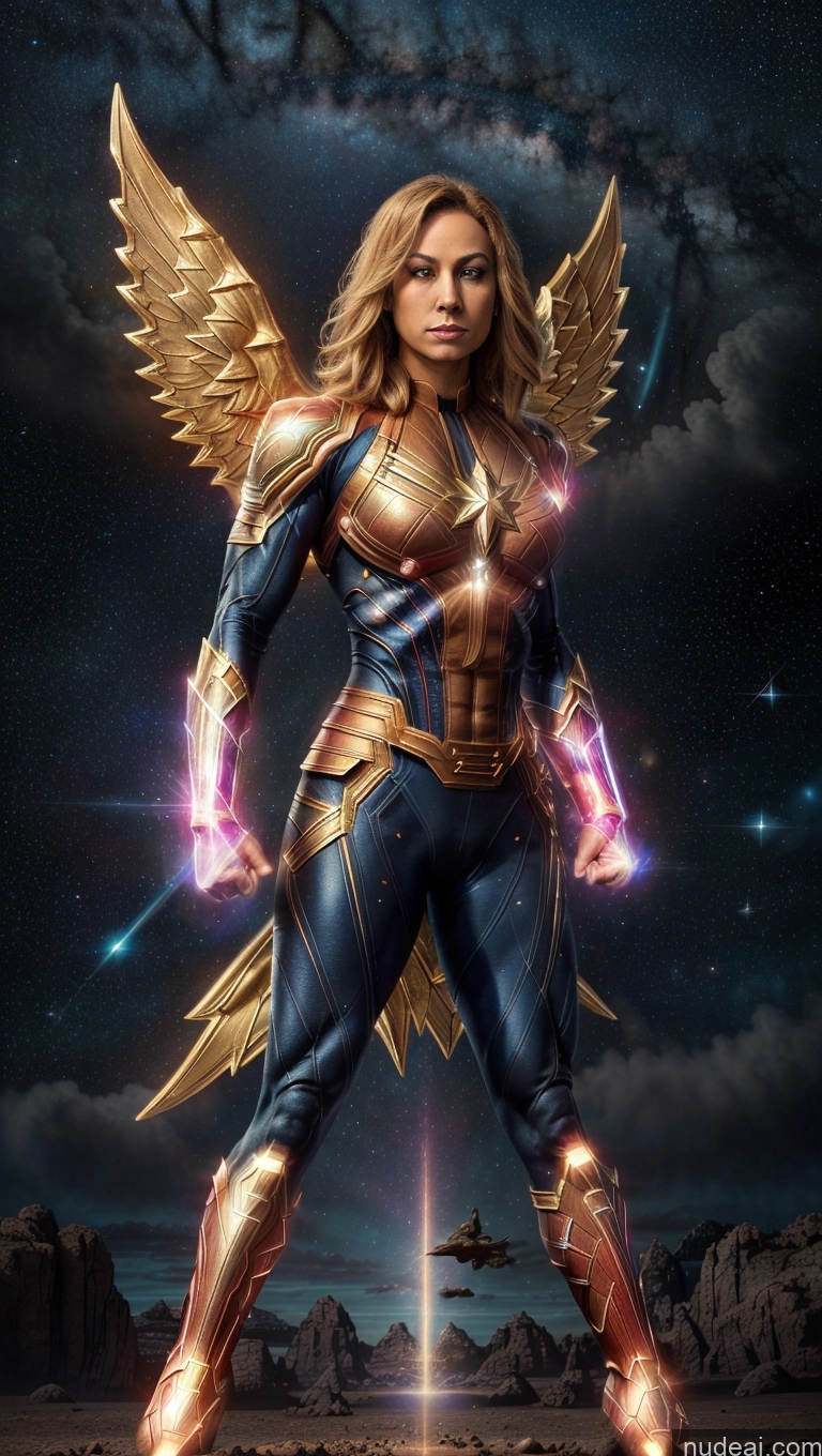 related ai porn images free for Bodybuilder Muscular Abs Busty Several Stargazing Captain Marvel Powering Up Has Wings