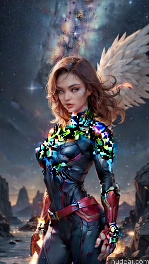 related ai porn images free for Bodybuilder Muscular Abs Busty Several Stargazing Captain Marvel Powering Up Has Wings Dynamic View