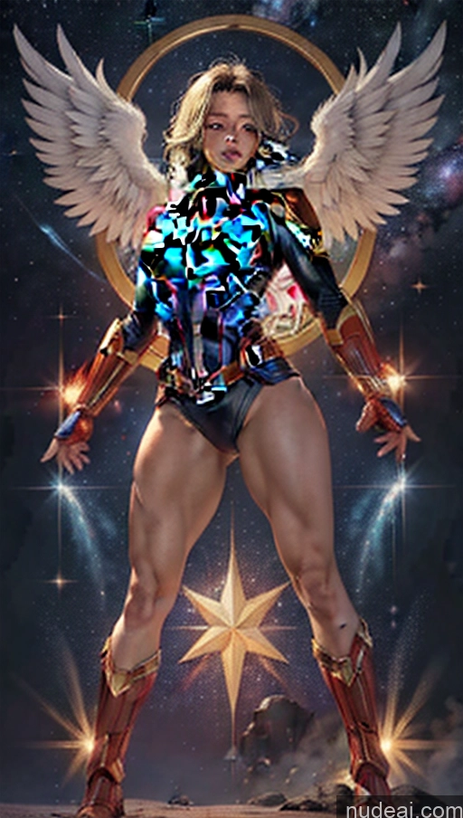 related ai porn images free for Bodybuilder Muscular Abs Busty Several Stargazing Captain Marvel Powering Up Has Wings