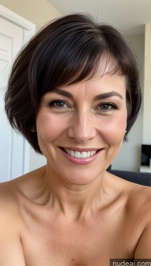related ai porn images free for Milf Perfect Body Skinny Black Hair Pixie Close-up View Cleavage Detailed Happy One Dominatrix