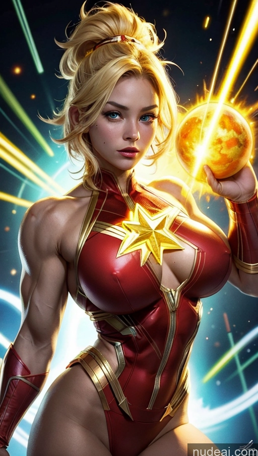 related ai porn images free for Bodybuilder Muscular Abs Several Super Saiyan Powering Up Busty Perfect Boobs Captain Marvel Science Fiction Style Neon Lights Clothes: Yellow Super Saiyan 3 Regal