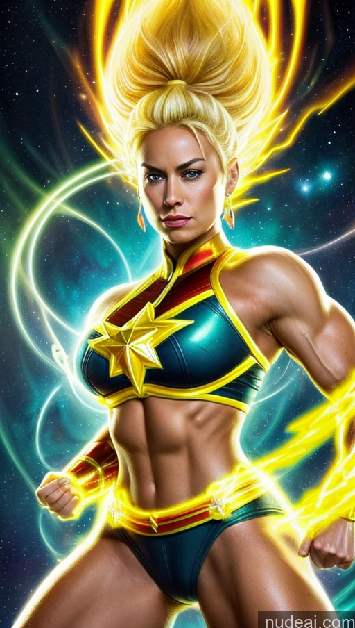 related ai porn images free for Bodybuilder Muscular Abs Several Super Saiyan Powering Up Busty Perfect Boobs Captain Marvel Neon Lights Clothes: Yellow Super Saiyan 3 Regal Surrealist