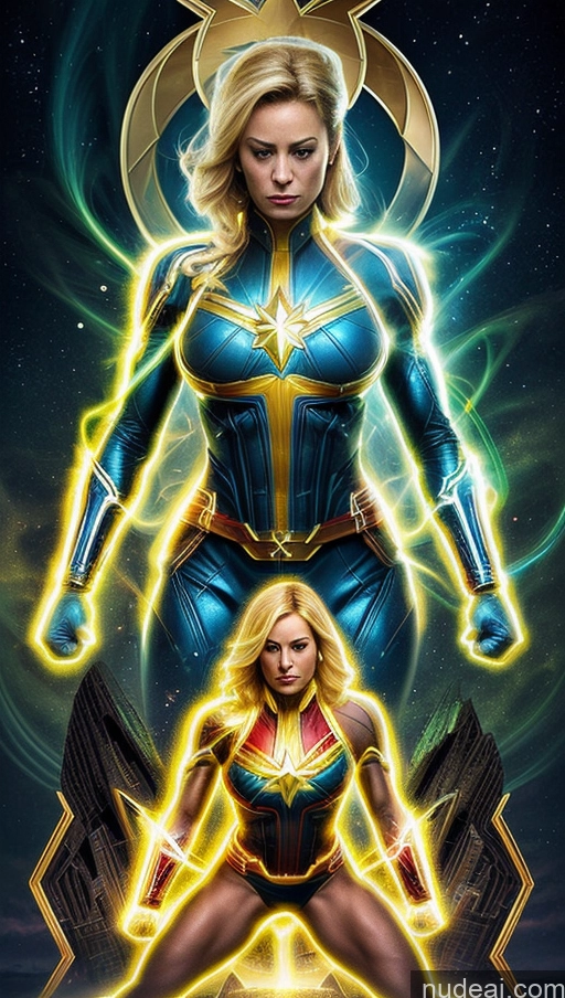 related ai porn images free for Bodybuilder Muscular Abs Several Super Saiyan Powering Up Busty Perfect Boobs Captain Marvel Neon Lights Clothes: Yellow Regal Surrealist