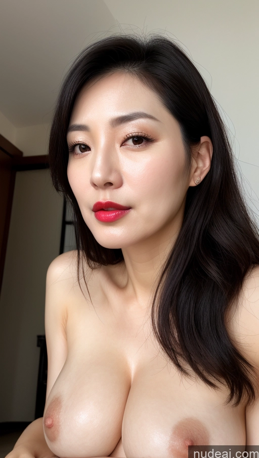related ai porn images free for One Beautiful Lipstick Close-up View 40s Perfect Boobs Fairer Skin Black Hair Korean Woman