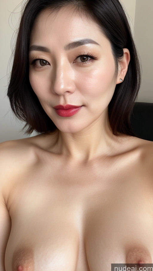 related ai porn images free for Woman One Perfect Boobs Beautiful Lipstick Fairer Skin 40s Black Hair Korean Close-up View